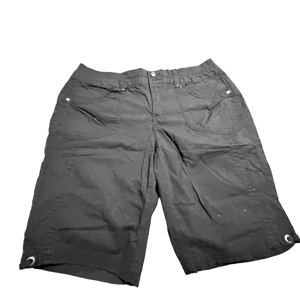 Gloria Vanderbilt Women’s Above Knee Shorts Size 8 Color Navy Sku 1024